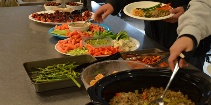 Drum Room potluck